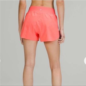Lululemon Find Your Pace High Rise Lined Short 3” -Raspberry Cream- Size 6